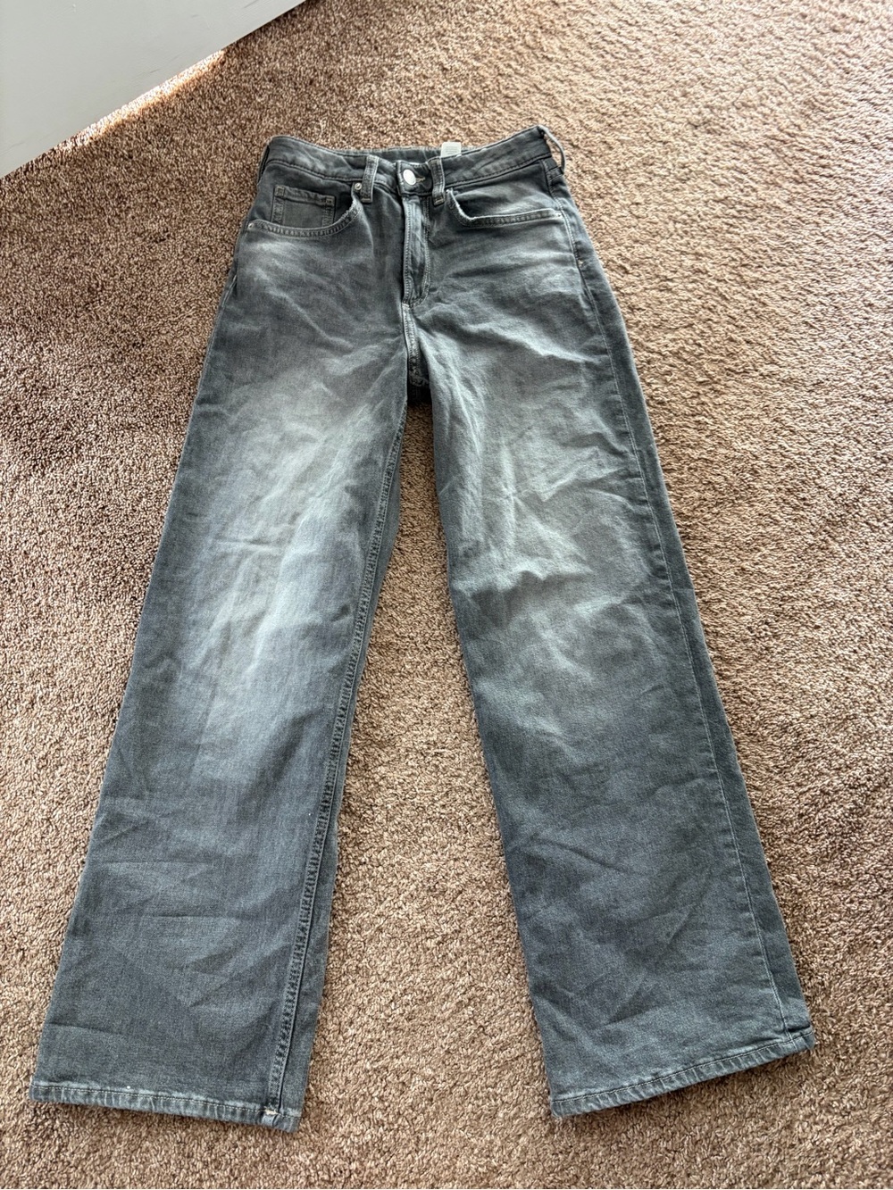 H&M Gray Wide-Leg girls Jeans size 16
